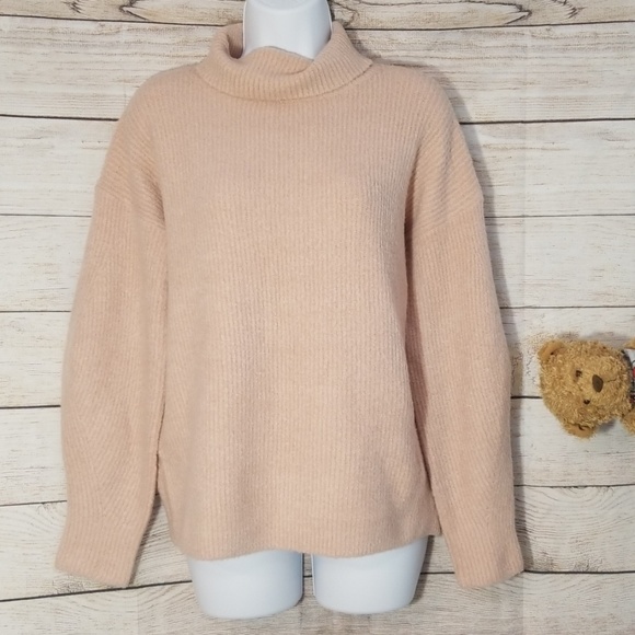 French Connection Turtleneck Fuzzy Sweater Sz XS - Picture 1 of 6